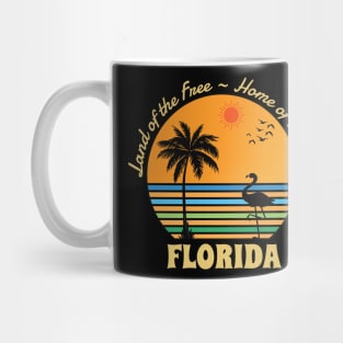 Funny Patriotic Florida Lovers "Land of the Free" Mug